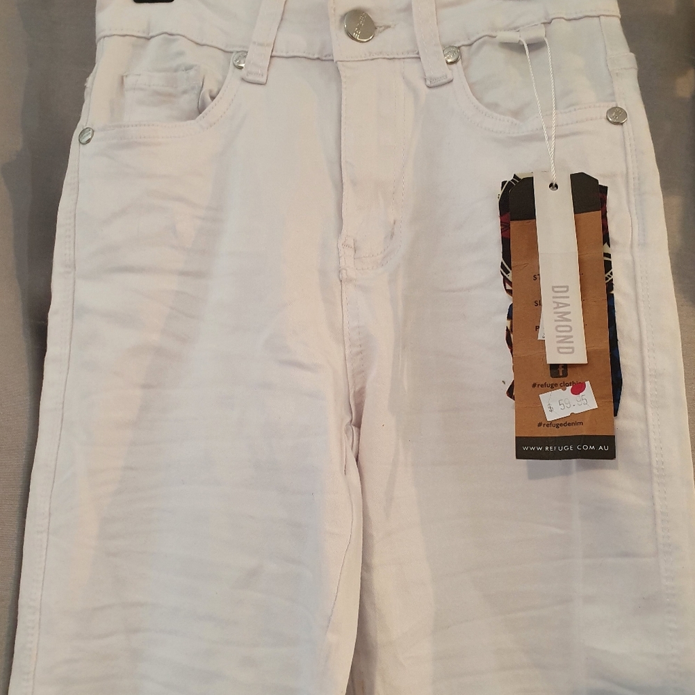 Refuge white skinny jeans size 6 NWT - Picture 3 of 8
